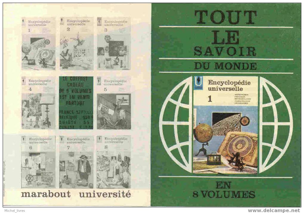 Encart Marabout Université - Tout Le Savoir Du Monde - Publicités