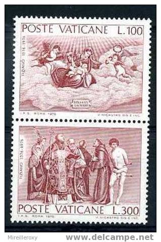 VATICAN / 611-612 / PEINTURE / TIZIANO VECELLIO / TITIEN - Ungebraucht