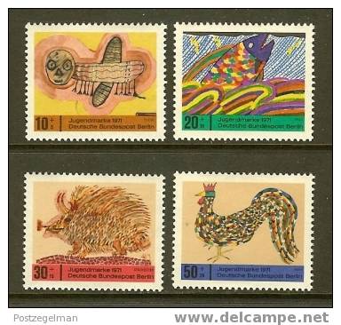 BERLIN 1971 MNH Stamp(s) Children Drawings 386-389 #1226 - Unused Stamps