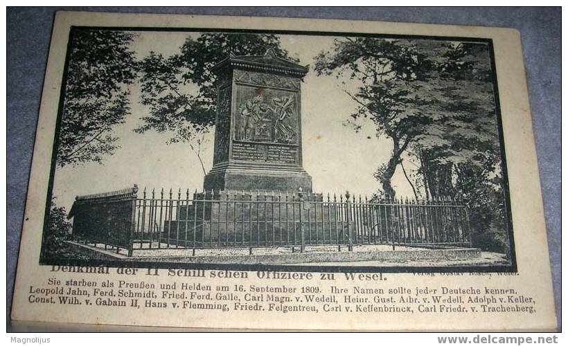 Germany,Monument,Wesel,Officers,Preusen,Helden,Vintage Postcard - Wesel