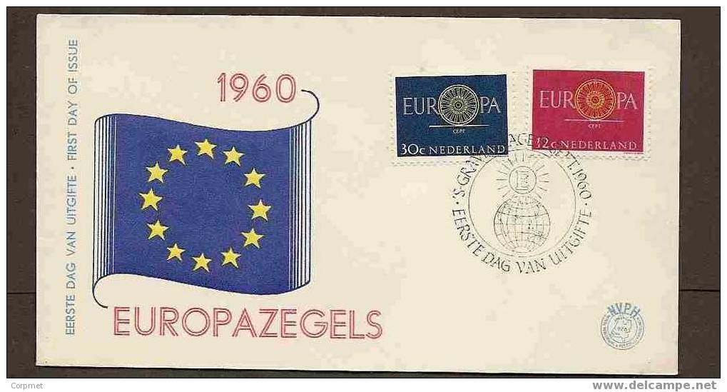 EUROPA - CEPT 1960 VF  NETHERLANDS FDC Yvert # 726/7 - 1960