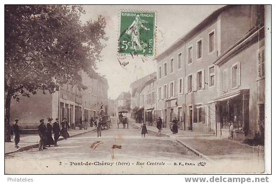 PONT DE  CHERUY  RUE CENTRALE - Pont-de-Chéruy