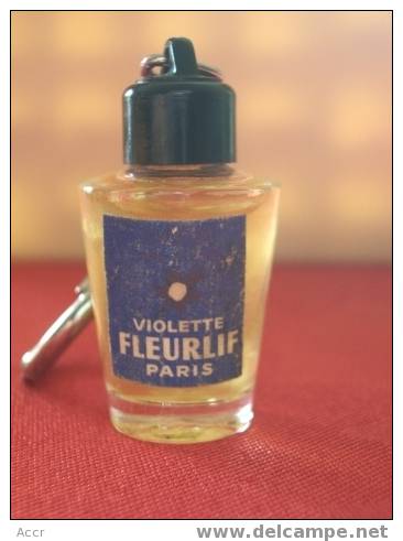 Porte-clefs : Bouteille Parfum Violette FLEURLIF Paris - Miniaturen Damendüfte (ohne Verpackung)
