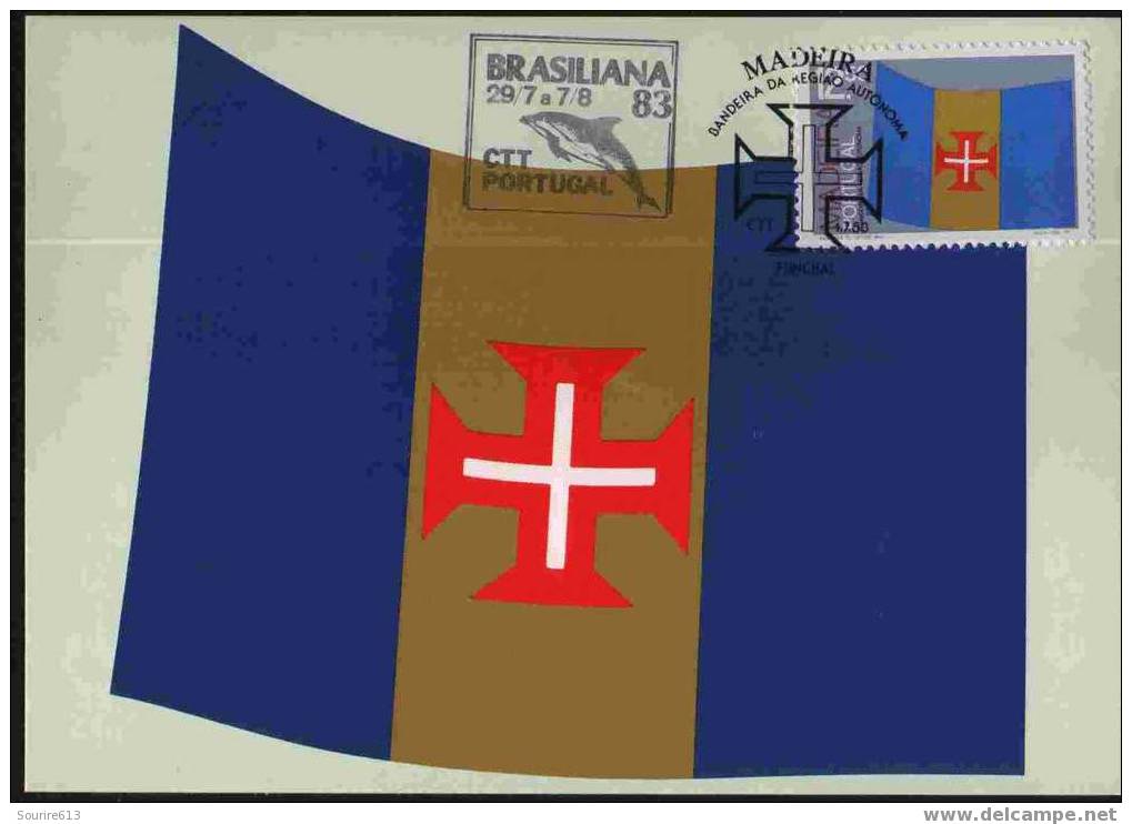 CPJ Portugal 1983 Drapeau Madeire Région Autonome - Briefe