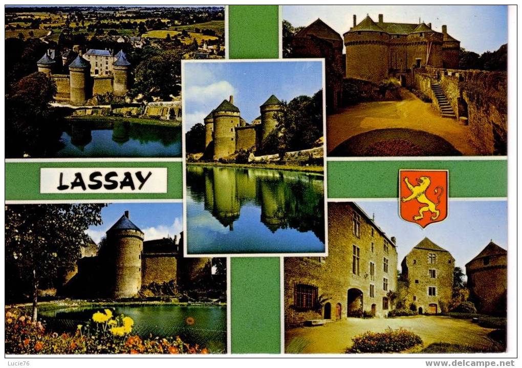 LASSAY  -  N° 106   -    5 Vues Et Blason - Lassay Les Chateaux