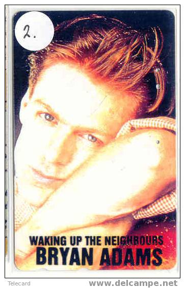 Telecarte MUSIQUE BRYAN ADAMS (2) MUZIEK MUSIC Phonecard Japon - Personajes