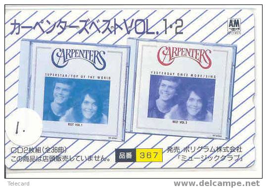 Telecarte MUSIQUE CARPENTERS (1) MUZIEK MUSIC Phonecard Japon - Characters