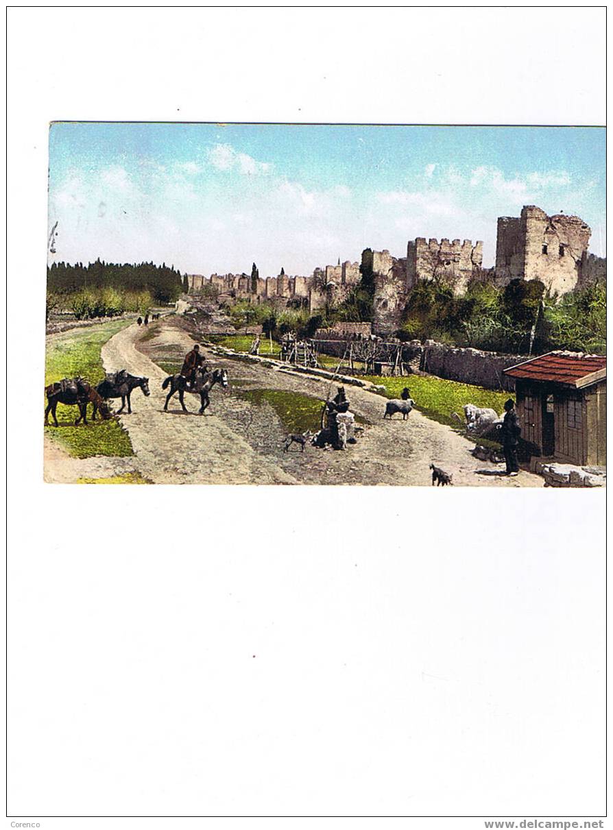 CONSTANTINOPLE   Les Murs De Jédikoulé  Circulée  1911 - Turchia