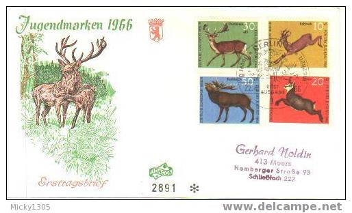 Germany / Berlin - FDC Mi-Nr 291/294 (U033)- - 1948-1970