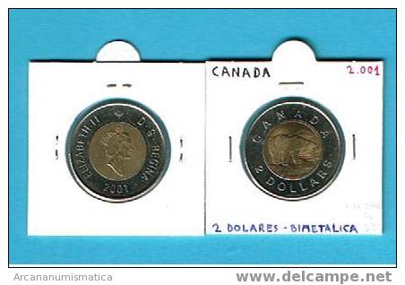 CANADA  2 $ DOLARES BIMETALICA 2.001 S/C UNC Km#270       DL-498 - Canada