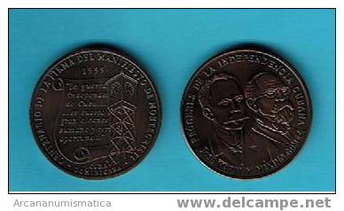 CUBA MEDALLA COBRE S/C Manifiesto De Montecristi 1.995 José Martí Y Máximo Gómez  DL-527 - Otros & Sin Clasificación