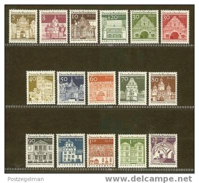 BERLIN 1966 MNH Stamp(s) Definitives 270-285 #1344 - Unused Stamps