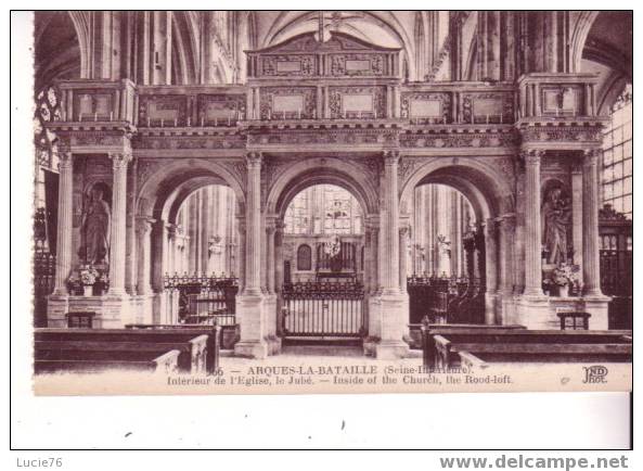 ARQUES LA BATAILLE -  Intérieur De L´Eglise, Le Jubé  - N° 566 - Arques-la-Bataille