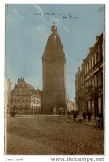 Spire - Speyer - La Tour - Der Turm (carte Issue D'un Carnet) - Speyer