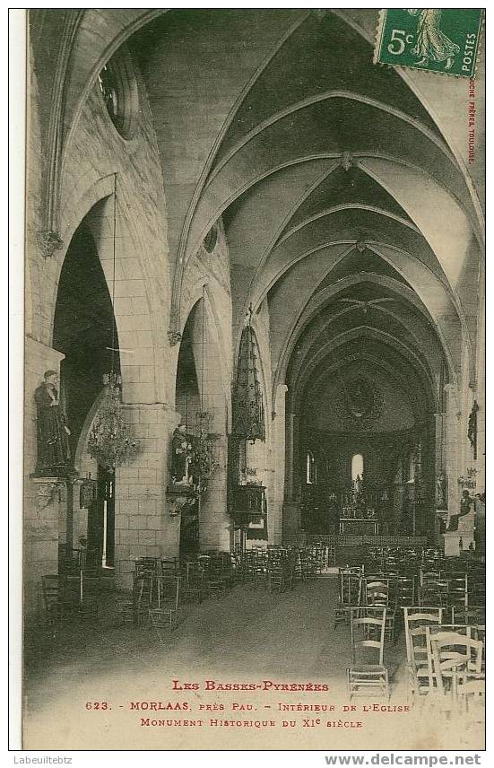 MORLAAS - Intérieur De L'Eglise - Morlaas