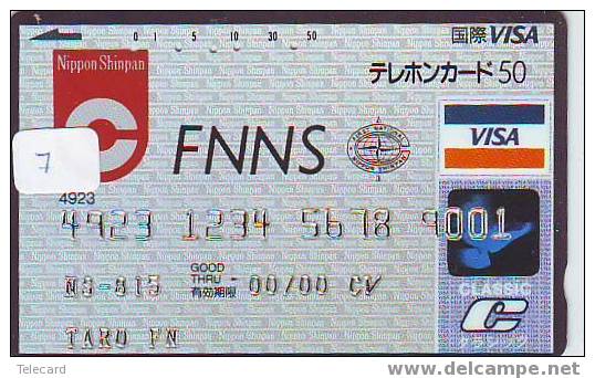 Télécarte CREDIT CARTE VISA (7) CREDIT CARD On Phonecard Japan - Andere & Zonder Classificatie