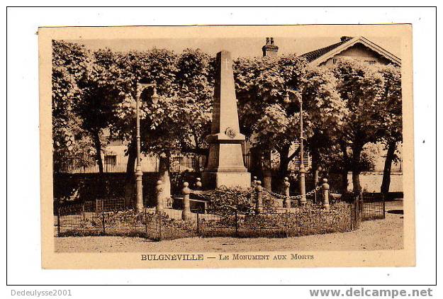 Sept7  8815541   Bulgnéville  Le Monument Aux Morts - Bulgneville