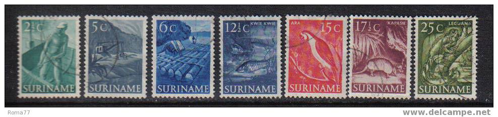 PC181 - SURINAME 1954 : N. Yvert 301/307 Annullo Leggerissimo - Surinam ... - 1975