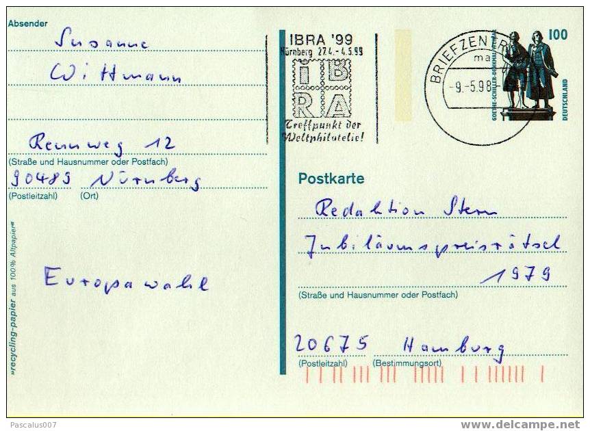 A00024 - Entier Postal D´allemagne à Voir - Verzamelingen