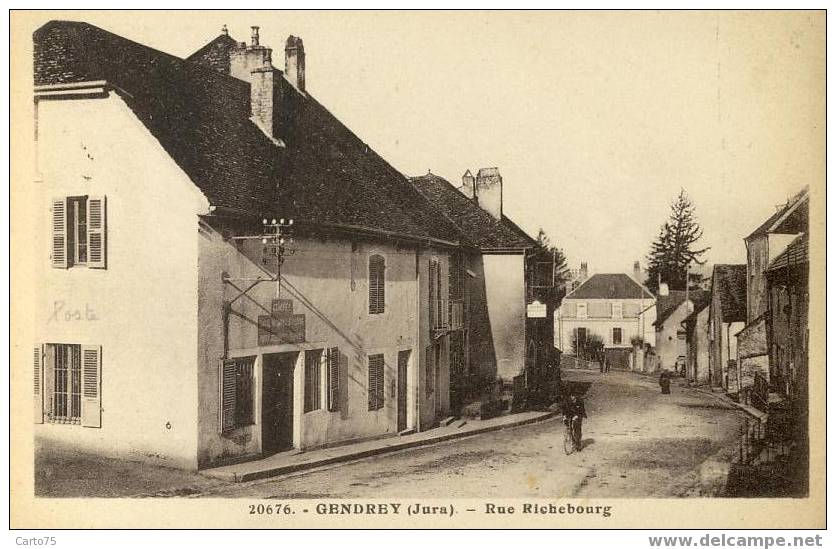 GENDREY 39 - Rue Richebourg - Poste - Gendrey