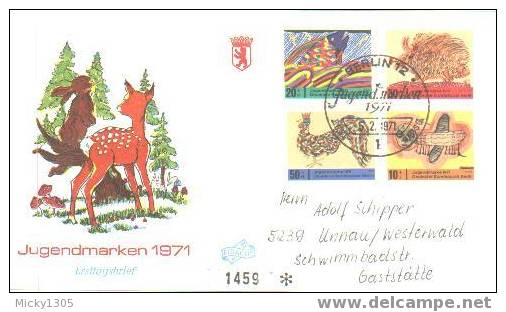 Germany / Berlin - FDC Mi-Nr 326/329 (U039)- - 1971-1980