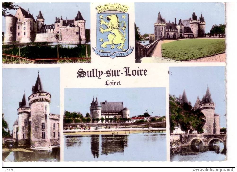 SULLY SUR LOIRE   -  N°  4270  -  5 Vues Et Blason - Sully Sur Loire