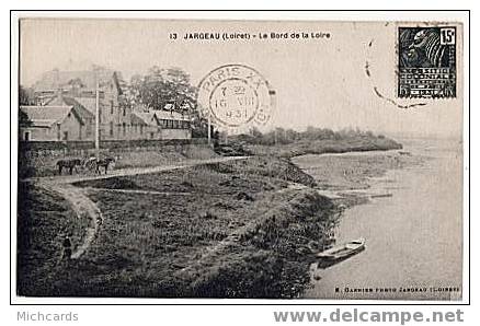 CPA 45 JARGEAU - Le Bord De La Loire - Jargeau