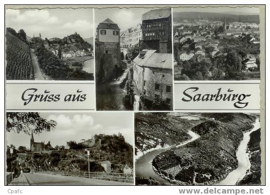 CP 1950 GRUSS AUS SAARBURG / MULTIVUES - Saarburg