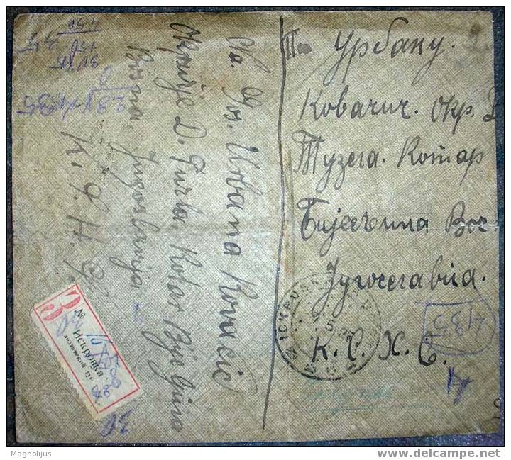 Russia,Cover,Iskrovka,Registered,Letter,vintage - Storia Postale