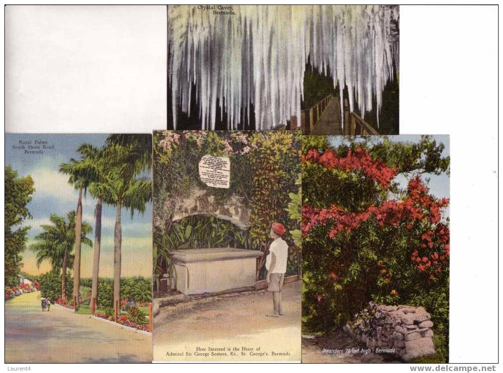 Bermuda - 1930 X 4 Cards - Bermude 1930 X 4 Cartes - Bermudes