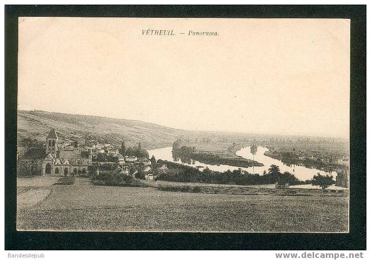 Vétheuil (95) - Panorama ( éditeur Peu Lisible) - Vetheuil