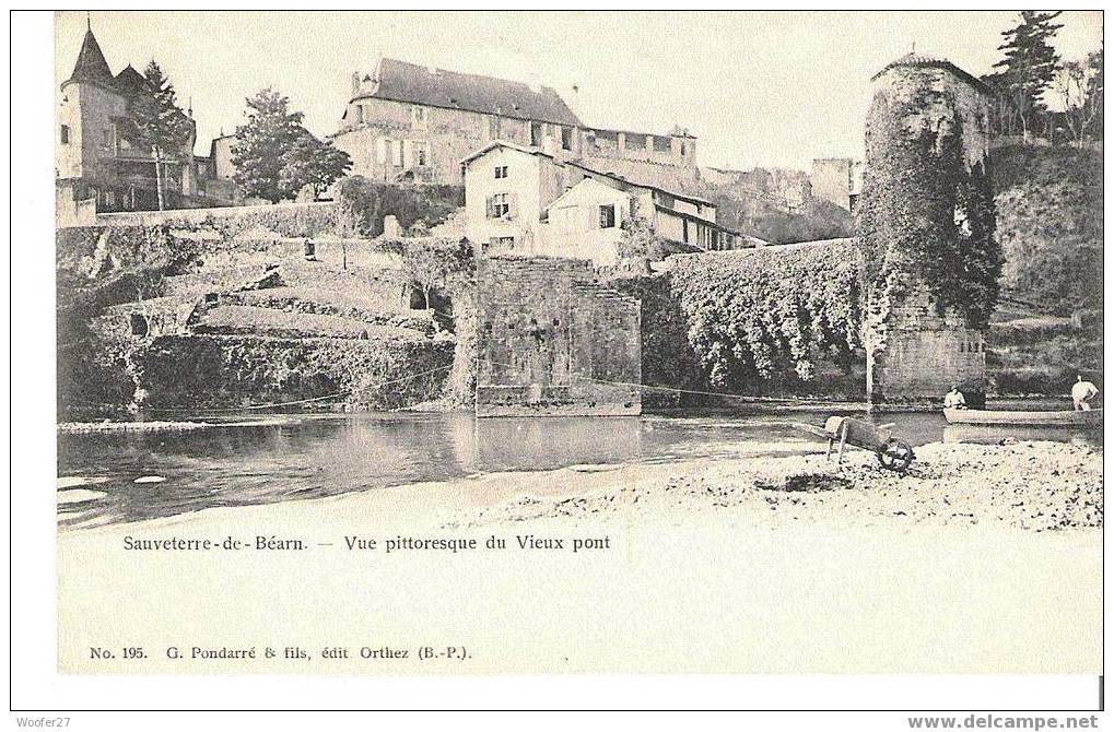 CPA SAUVETERRE DE BEARN Vue Pittoresque Du Vieux Pont - Sauveterre De Bearn