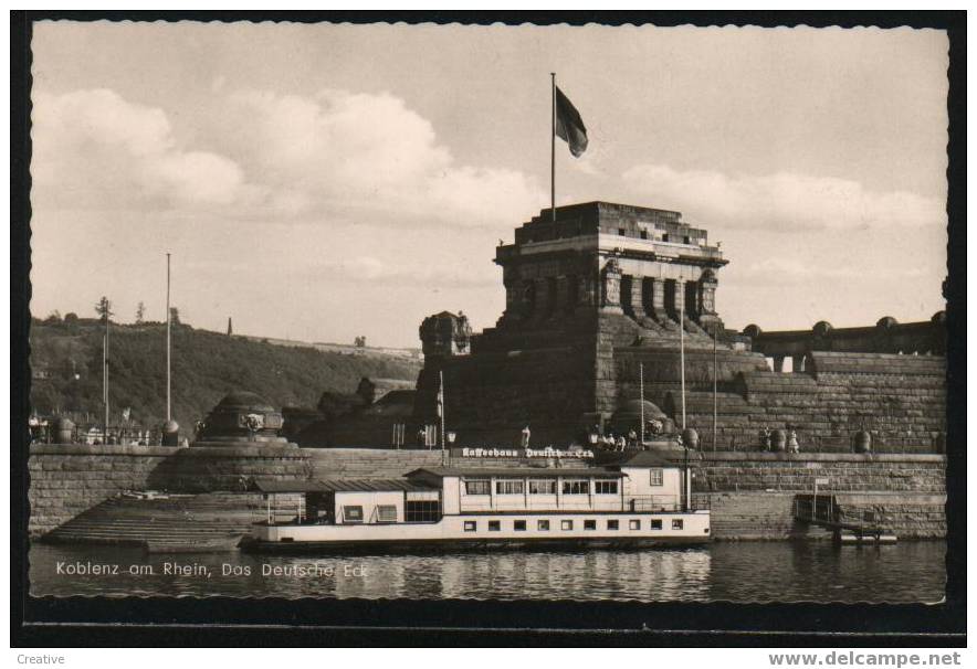 KOBLENZ AM RHEIN       DAS DEUTCHE ECK - Rheine