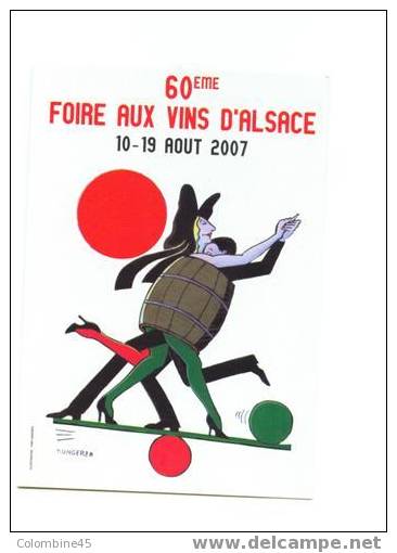 UNGERER - 60 EME FOIRE AUX VINS D´ALSACE - PARC EXPO COLMAR Cart Com Pub - Ungerer