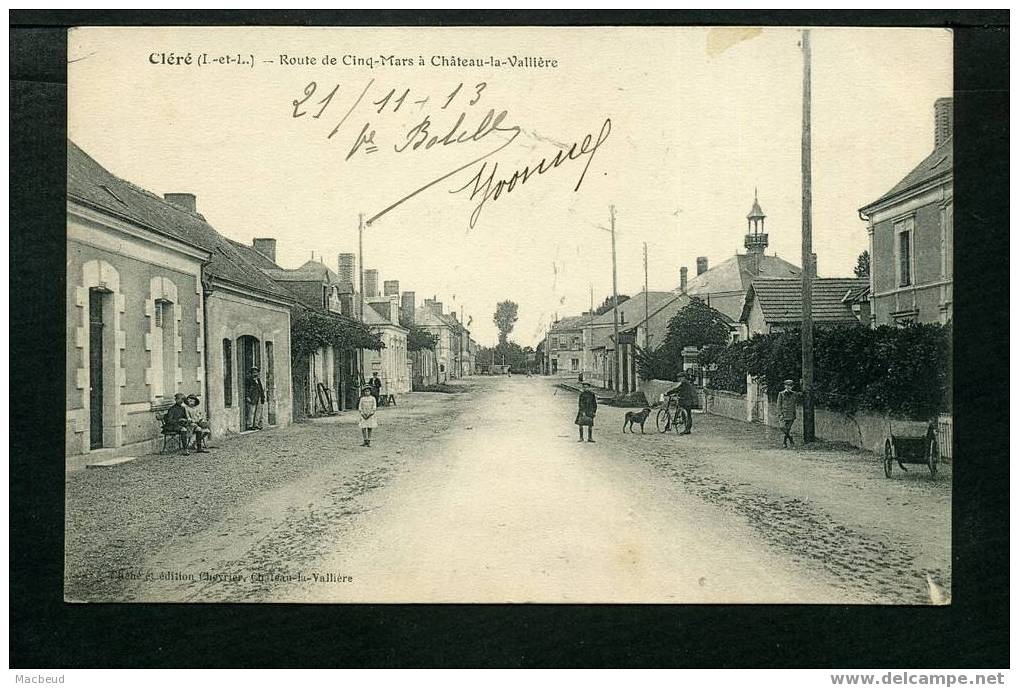 37 - CLERE - Route De Cinq-Mars à Chateau La Valliere - Cléré-les-Pins