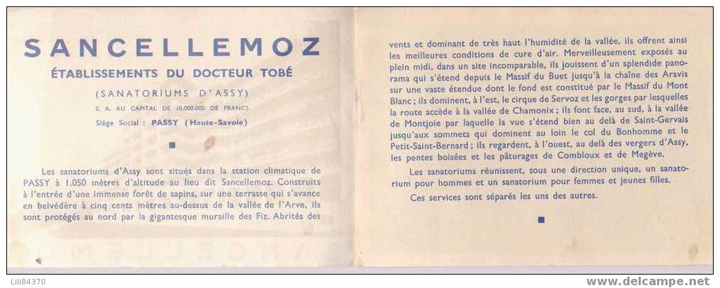 Petit Livre Publicitére De SANCELLMOZ - Advertising