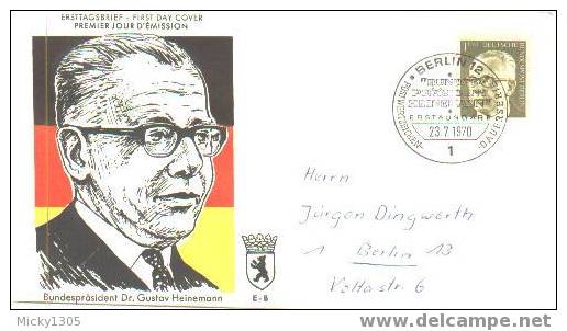 Germany / Berlin - FDC Mi-Nr 369 (U052)- - 1948-1970