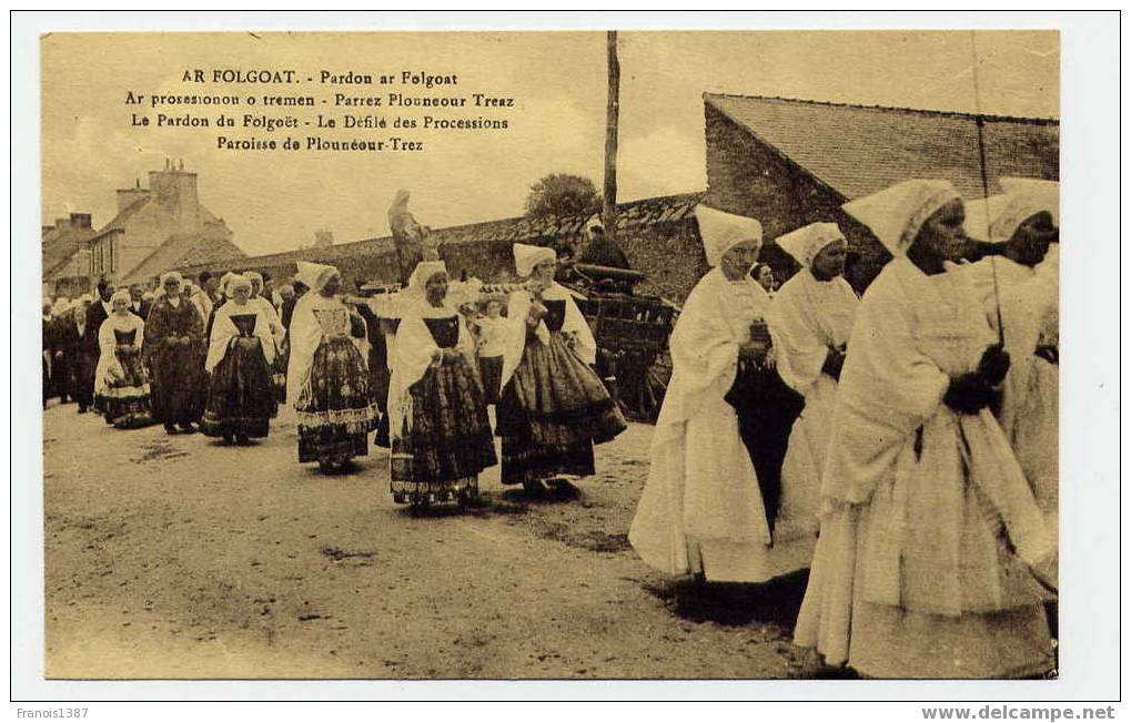 M6 - LE FOLGOËT (AR FOLGOAT En Breton)  Le Pardon - Défilé Des Processions - Paroisse De PLOUENOUR-TREZ - Le Folgoët