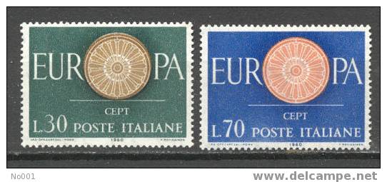 Italie   822/823  * *  TB - 1960