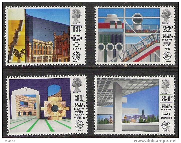 Q749.-.GREAT BRITAIN- 1987-  BRITISH ARCHITECTURE  ISSUE-EUROPA CEPT- CV: US$ 4.80-  MNH - Ungebraucht