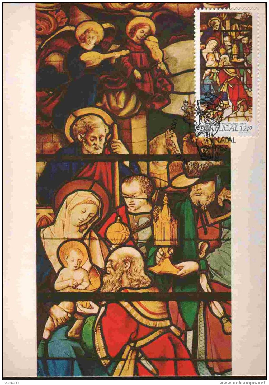 CPJ Portugal 1983 Verres & Vitraux 1514 Adoration Des Mages Batalha - Glas & Fenster