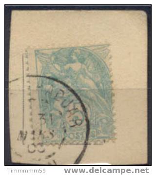 Lot N°5216   Blanc N°111 Sur Fragment, Oblit Cachet à Date De AIN-EL-HADJAR (ORAN) - 1900-29 Blanc