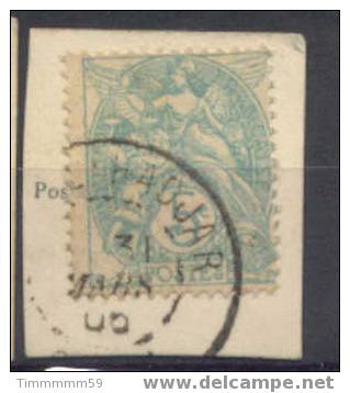 Lot N°5219   Blanc N°111 Sur Fragment, Oblit Cachet à Date De AIN-EL-HADJAR (ORAN) - 1900-29 Blanc