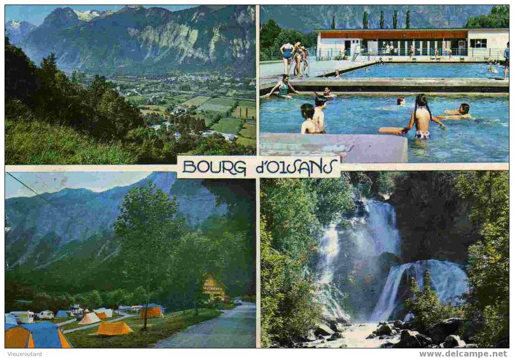 CPSM. BOURG D´OISANS. 4 VUES. DATEE 1972. - Bourg-d'Oisans