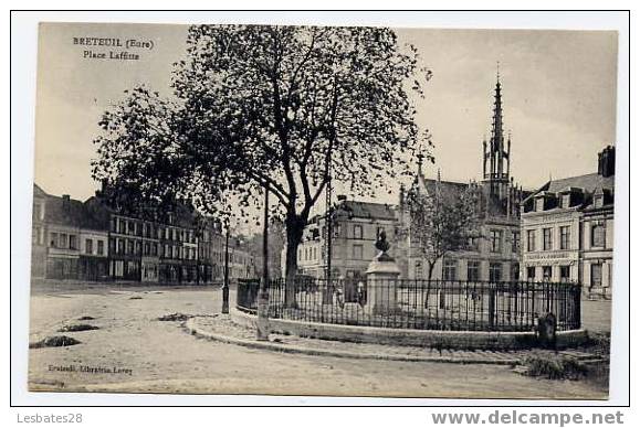 CPA 27.-BRETEUIL.- Place Lafitte - Breteuil