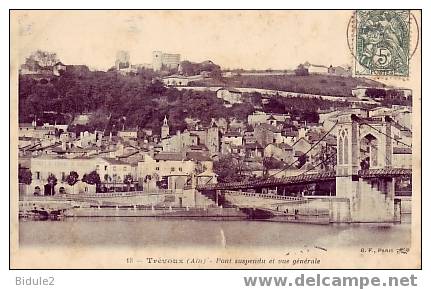 Pont Suspendu Et Vue Generale - Trévoux