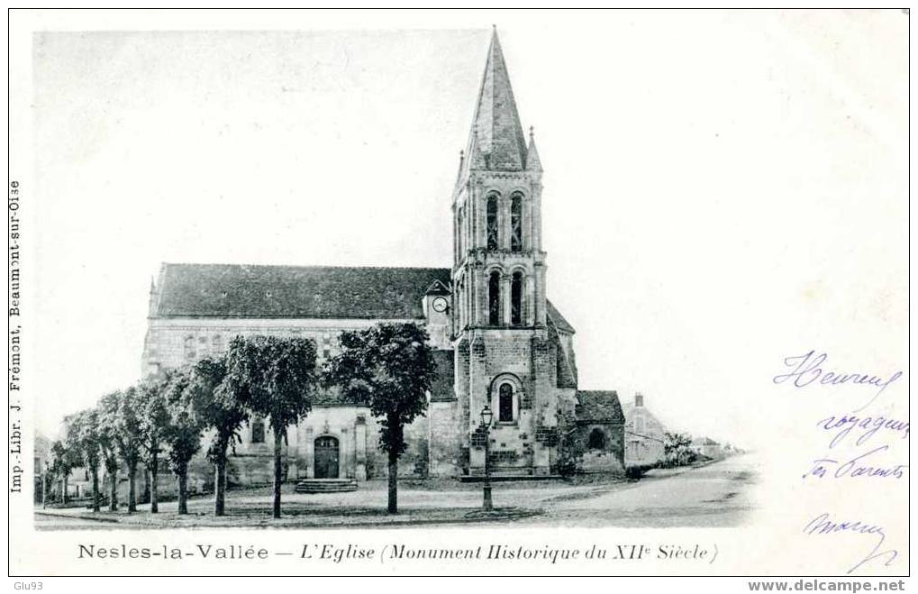 Nesles-la-Vallée (95) -L'Eglise (monument Historique Du XIIè Siècle) - Nesles-la-Vallée