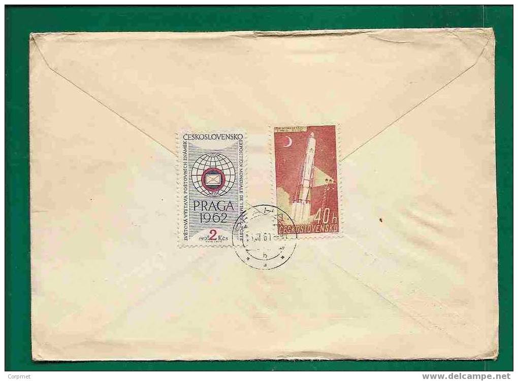 CZECHOSLOVAKIA - PRELUDE TO INTL PHILATELIC 1961 EXPOSITION -VF CIRCULATED FD COVER To ARGENTINA-Yvert # 1138 (x2)+1134 - Sonstige & Ohne Zuordnung