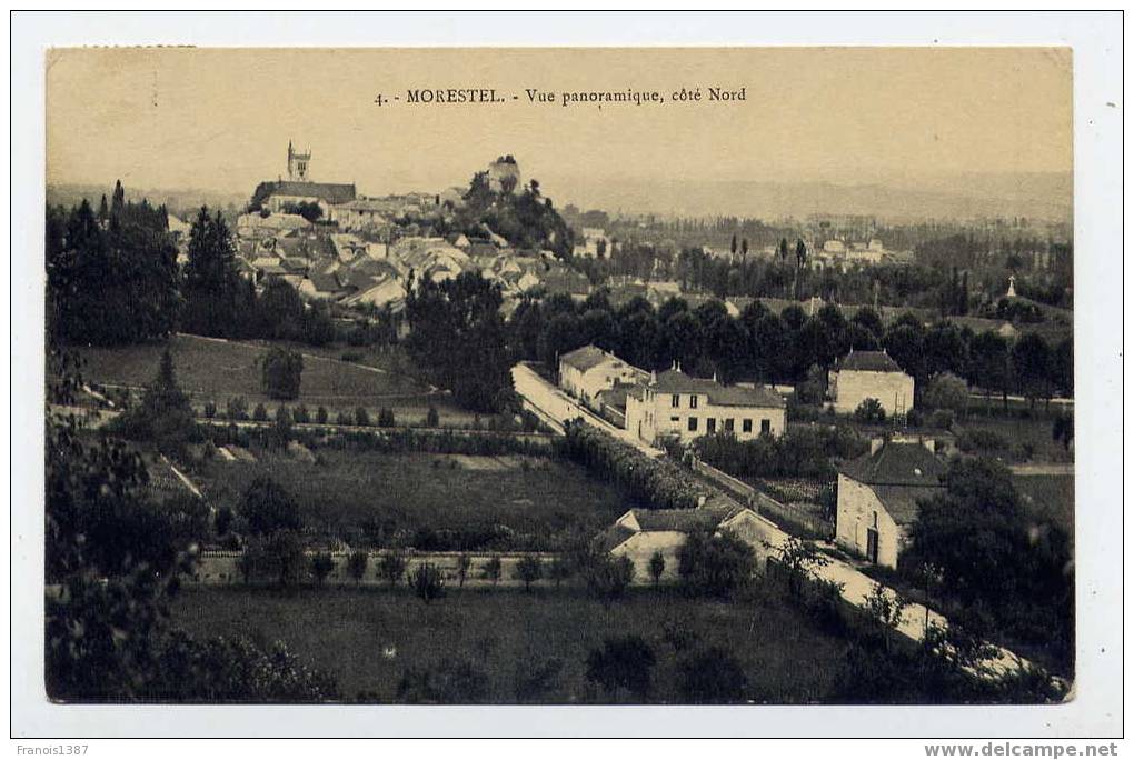M8 - MORESTEL - Vue Panoramique Côté Nord (1913) - Morestel