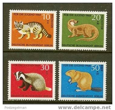 BERLIN 1968 MNH Stamp(s) Youth, Animals 316-319 #1348 - Unused Stamps